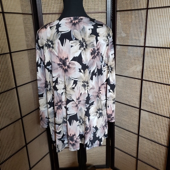 Womens Multicolour Tunic Long Sleeve Top- Size XL - Picture 2 of 7